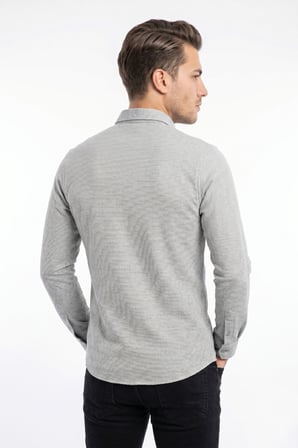 Erkek Spor Slim Fitt Uzun Kol  Gömlek BGL-ST05439