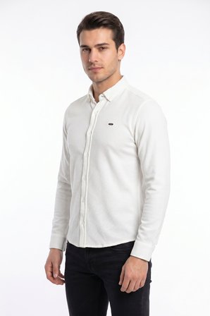 Erkek Spor Slim Fitt Uzun Kol  Gömlek BGL-ST05439
