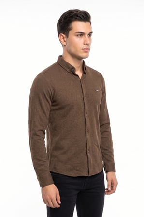 Erkek Spor Slim Fitt Uzun Kol  Gömlek BGL-ST05439