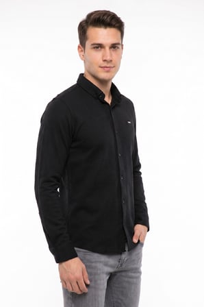 Erkek Spor Slim Fitt Uzun Kol  Gömlek BGL-ST05439