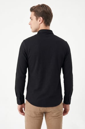 Erkek Spor Slim Fitt Uzun Kol  Gömlek BGL-ST05440