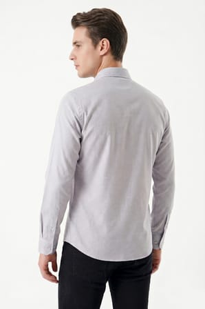 Erkek Spor Slim Fitt Uzun Kol  Gömlek BGL-ST05441