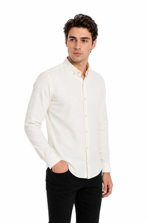 Erkek Spor Slim Fitt Uzun Kol  Gömlek BGL-ST05441
