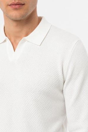 Erkek Spor Polo Yaka Mevsimlik Kazak BGL-ST05444