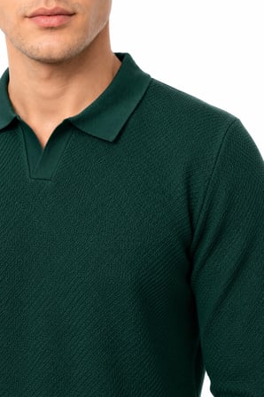 Erkek Spor Polo Yaka Mevsimlik Kazak BGL-ST05444