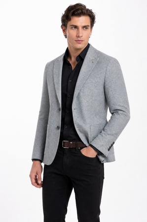 Erkek Tek Spor Ceket 4 Drop Çift Yırtmaçlı Mevsimlik BGL-ST05460