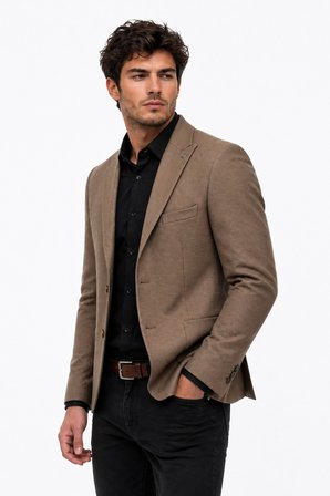 Erkek Tek Spor Ceket 6 Drop Çift Yırtmaçlı Mevsimlik BGL-ST05461
