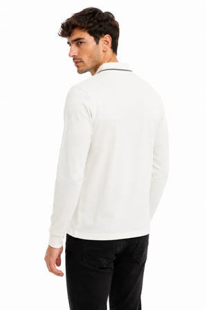 Erkek Mevsimlik Spor Polo Yaka Fermuarlı Sweatshırt BGL-ST05468