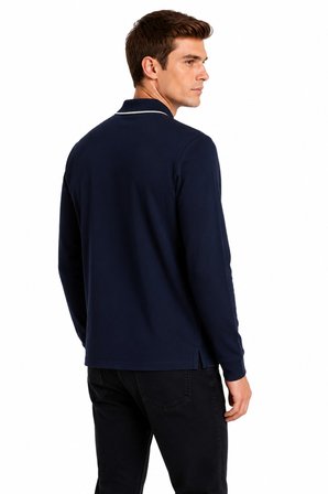 Erkek Mevsimlik Spor Polo Yaka Fermuarlı Sweatshırt BGL-ST05468