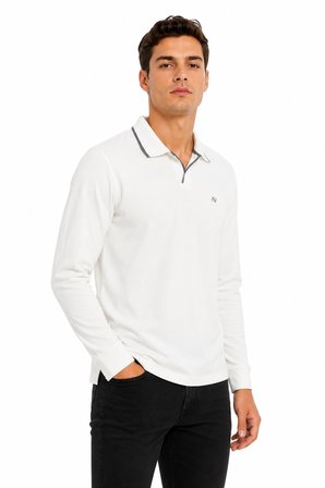 Erkek Mevsimlik Spor Polo V Yaka Sweatshırt BGL-ST05469