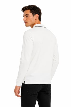 Erkek Mevsimlik Spor Polo V Yaka Sweatshırt BGL-ST05469