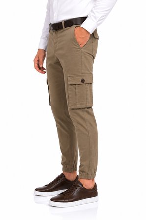Erkek Kanvas Kargo Cepli Paça Lastikli Pantolon BGL-ST05471
