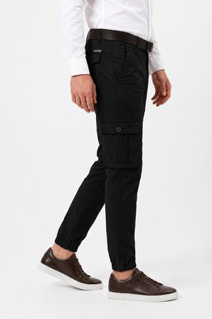Erkek Kanvas Kargo Cepli Paça Lastikli Pantolon BGL-ST05471