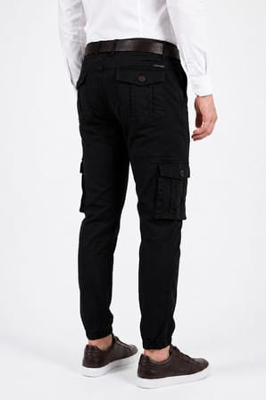 Erkek Kanvas Kargo Cepli Paça Lastikli Pantolon BGL-ST05471