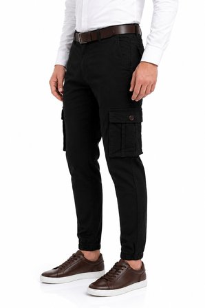 Erkek Kanvas Kargo Cepli Paça Lastikli Pantolon BGL-ST05471