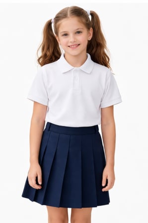 Erkek Kız Çocuk Polo Yaka Kısa Kollu Tişört BGL-ST05505