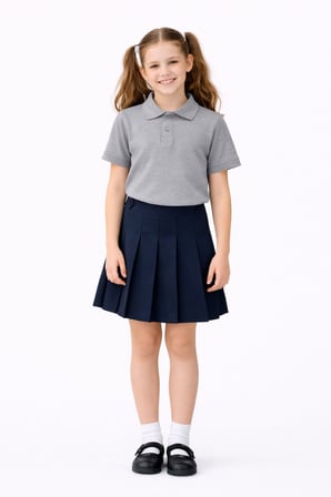 Erkek Kız Çocuk Polo Yaka Kısa Kollu Tişört BGL-ST05505