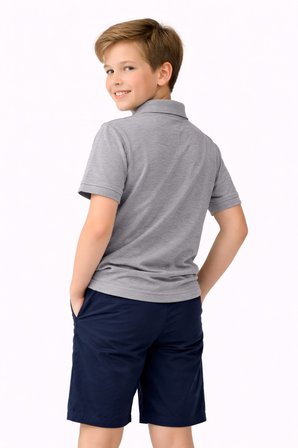 Erkek Kız Çocuk Polo Yaka Kısa Kollu Tişört BGL-ST05505