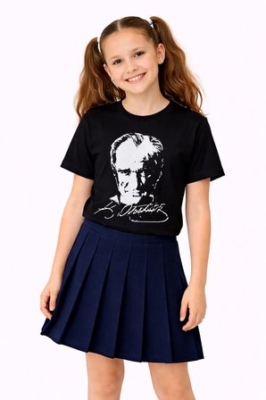 Atatürk Baskılı Çocuk Tişört BGL-ST05506