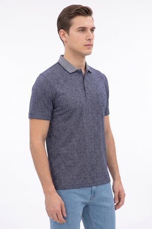 Erkek Polo Yaka Kısa Kollu Cepli Tişört Klasik Kalıp 5116 BGL-ST05533