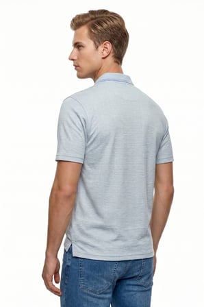 Erkek Polo Yaka Kısa Kollu Cepli Tişört Klasik Kalıp 5302 BGL-ST05534