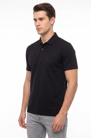 Erkek Polo Yaka Kısa Kollu Cepli Tişört Klasik Kalıp 5305 BGL-ST05537