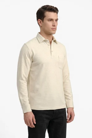 Erkek Gömlek Yaka Cepli Klasik Kalıp Sweatshirt 5304 BGL-ST05540