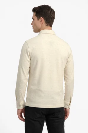 Erkek Gömlek Yaka Cepli Klasik Kalıp Sweatshirt 5304 BGL-ST05540