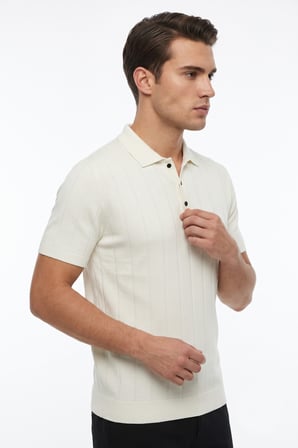 Erkek Polo Yaka Düğmeli Kısa Kollu Tişört Klasik Kalıp BGL-ST05545