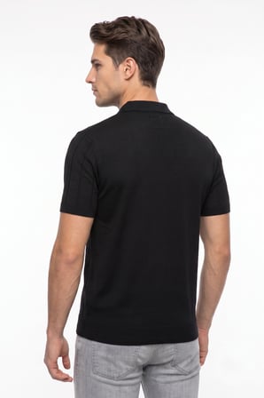 Erkek Polo Yaka Düğmeli Kısa Kollu Tişört Klasik Kalıp BGL-ST05545