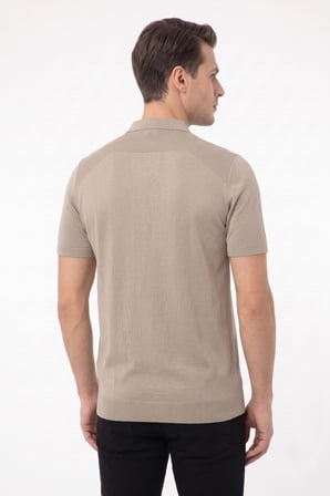 Erkek Polo Yaka Düğmeli Kısa Kollu Tişört Klasik Kalıp BGL-ST05546