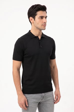 Erkek Polo Yaka Düğmeli Kısa Kollu Tişört Klasik Kalıp BGL-ST05546