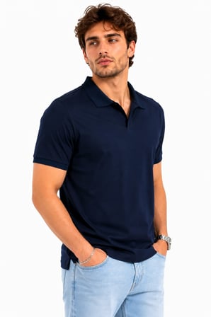 Erkek Polo Yaka Kısa Kollu Tişört Regular Kalıp T6103 BGL-ST05548