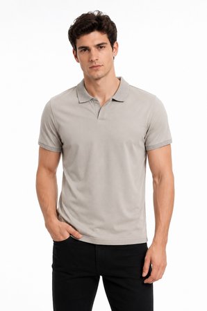Erkek Polo Yaka Kısa Kollu Tişört Regular Kalıp T6103 BGL-ST05548