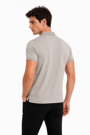 Erkek Polo Yaka Kısa Kollu Tişört Regular Kalıp T6103 BGL-ST05548