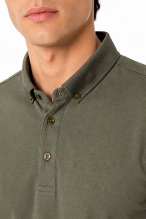 Erkek Polo Yaka Kısa Kollu Tişört Regular Kalıp T6073 BGL-ST05551