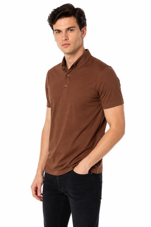 Erkek Polo Yaka Kısa Kollu Tişört Regular Kalıp T6073 BGL-ST05551