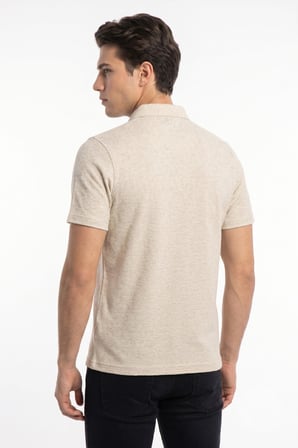 Erkek Polo Yaka Kısa Kollu Tişört Regular Kalıp T6015 BGL-ST05552