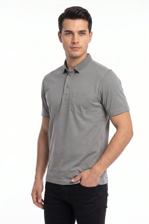Erkek Polo Yaka Kısa Kollu Tişört Regular Kalıp T6270 BGL-ST05553