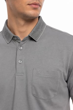 Erkek Polo Yaka Kısa Kollu Tişört Regular Kalıp T6270 BGL-ST05553