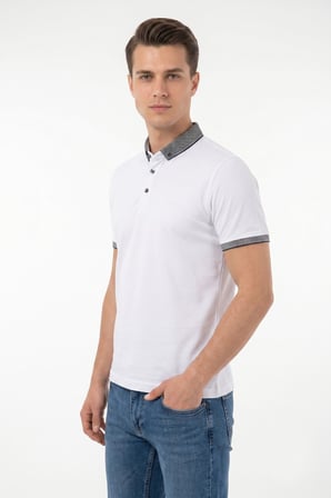 Erkek Polo Yaka Kısa Kollu Tişört Regular Kalıp T1000 BGL-ST05554