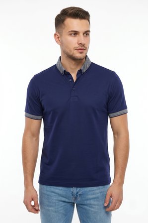 Erkek Polo Yaka Kısa Kollu Tişört Regular Kalıp T1000 BGL-ST05554