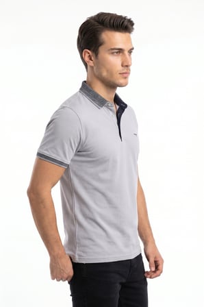 Erkek Polo Yaka Kısa Kollu Tişört Regular Kalıp T3000 BGL-ST05555