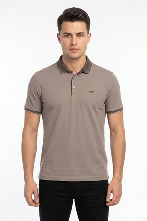 Erkek Polo Yaka Kısa Kollu Tişört Regular Kalıp T3000 BGL-ST05555