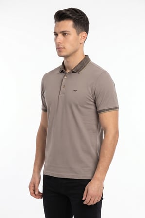 Erkek Polo Yaka Kısa Kollu Tişört Regular Kalıp T3000 BGL-ST05555