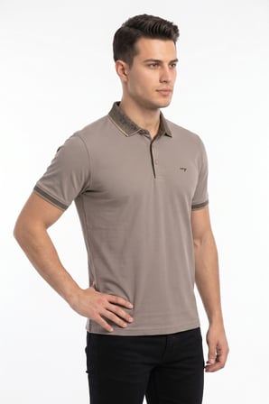 Erkek Polo Yaka Kısa Kollu Tişört Regular Kalıp T3000 BGL-ST05555