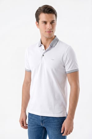 Erkek Polo Yaka Kısa Kollu Tişört Regular Kalıp T3000 BGL-ST05555