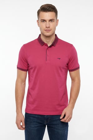 Erkek Polo Yaka Kısa Kollu Tişört Regular Kalıp T3000 BGL-ST05555