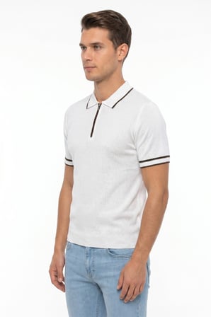 Erkek Polo Yaka Kısa Kollu Triko Tişört Regular Kalıp BGL-ST05557