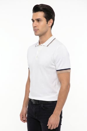 Erkek Polo Yaka Kısa Kollu Triko Tişört Regular Kalıp BGL-ST05559